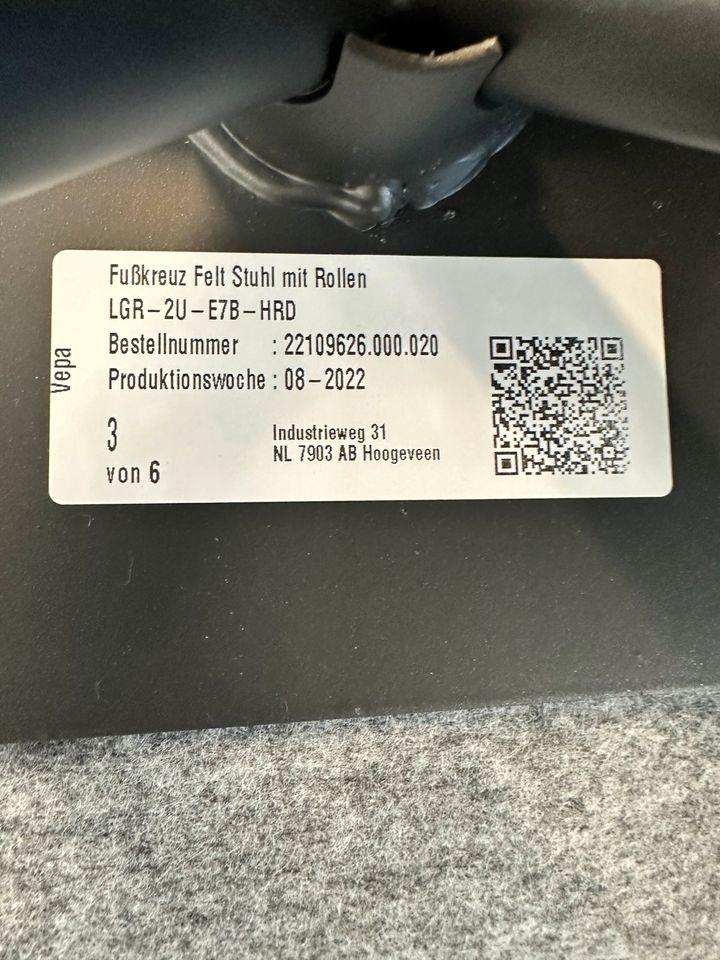 Felt Stuhl Filz mit Rollen