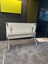 Klapptisch Seminartisch auf Rollen, 180×80 cm, Weiß