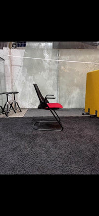 Herman Miller Sayl Freischwinger schwarz rot - Klassiker 18x