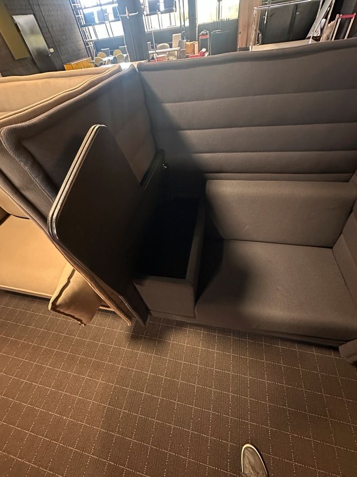 Vitra Alcove Highback Work Sofa Anthrazit