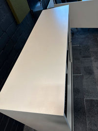 Sideboard Querrollladen Weiß, 160×120 cm, 3 OH