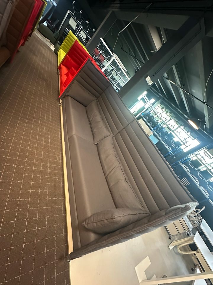 Vitra Alcove Highback 4-Sitzer Sofa Anthrazit