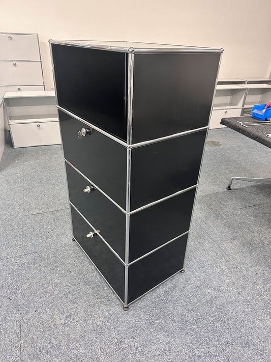 Highboard Graphitschwarz, 75×142 cm, neue Generation