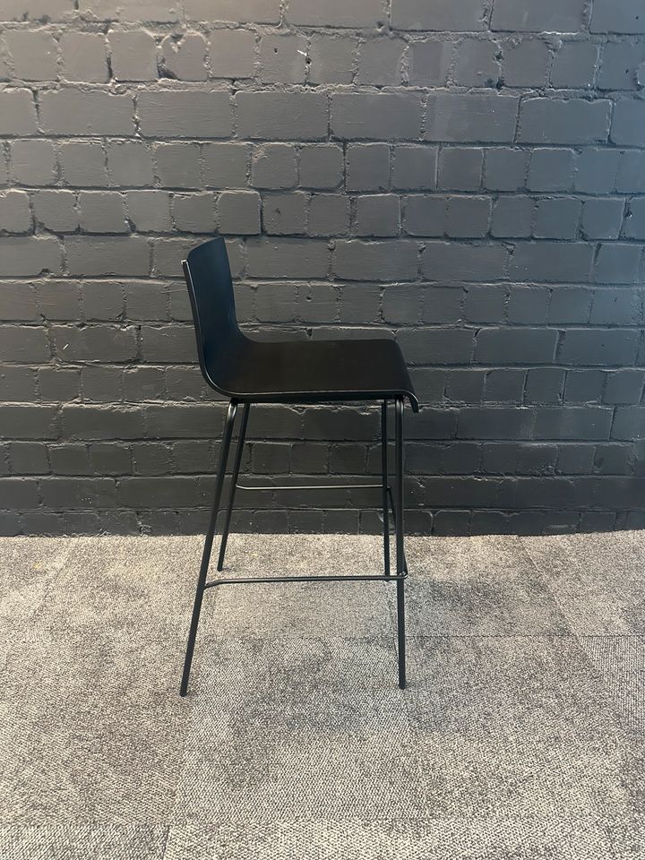 Barhocker Schwarz mit Holz