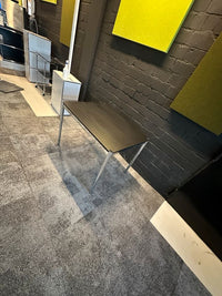 Tisch Schwarz Linoleum, 100×75 cm