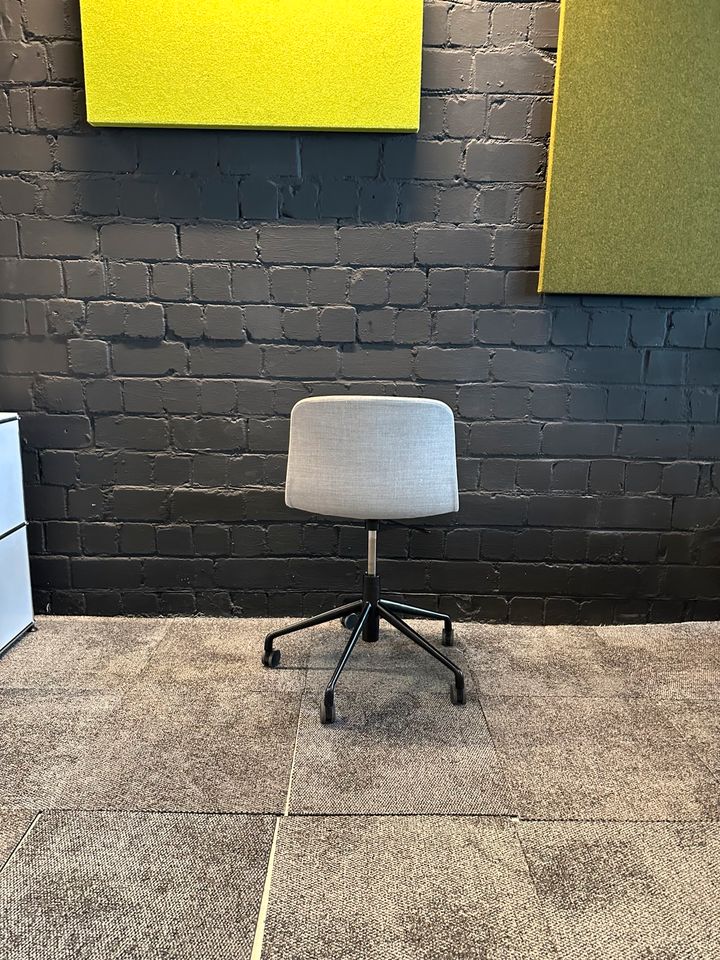 Bürostuhl Grau höhenverstellbar
