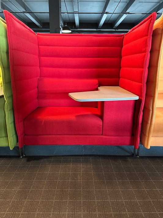 Vitra Alcove Highback Work Sofa Rot