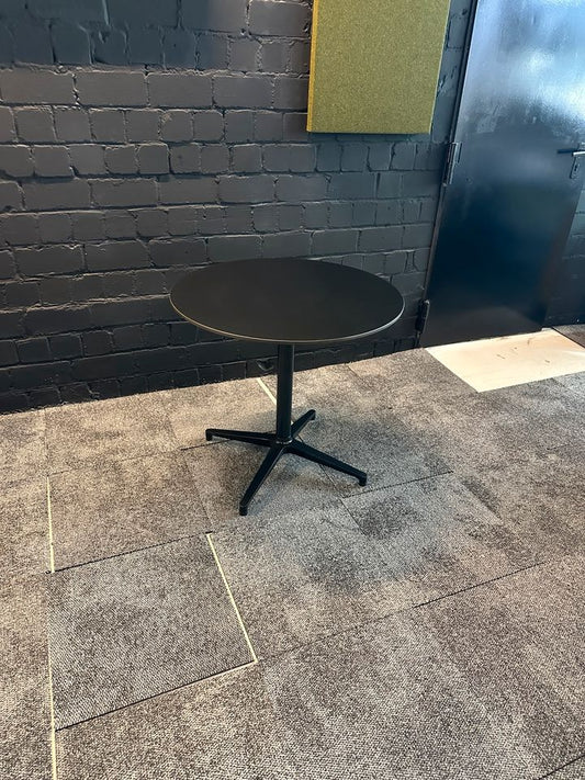 Bistro Tisch Schwarz, Ø 80 cm