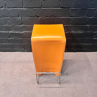La Palma Bongo Barhocker, Leder Cognac/Orange