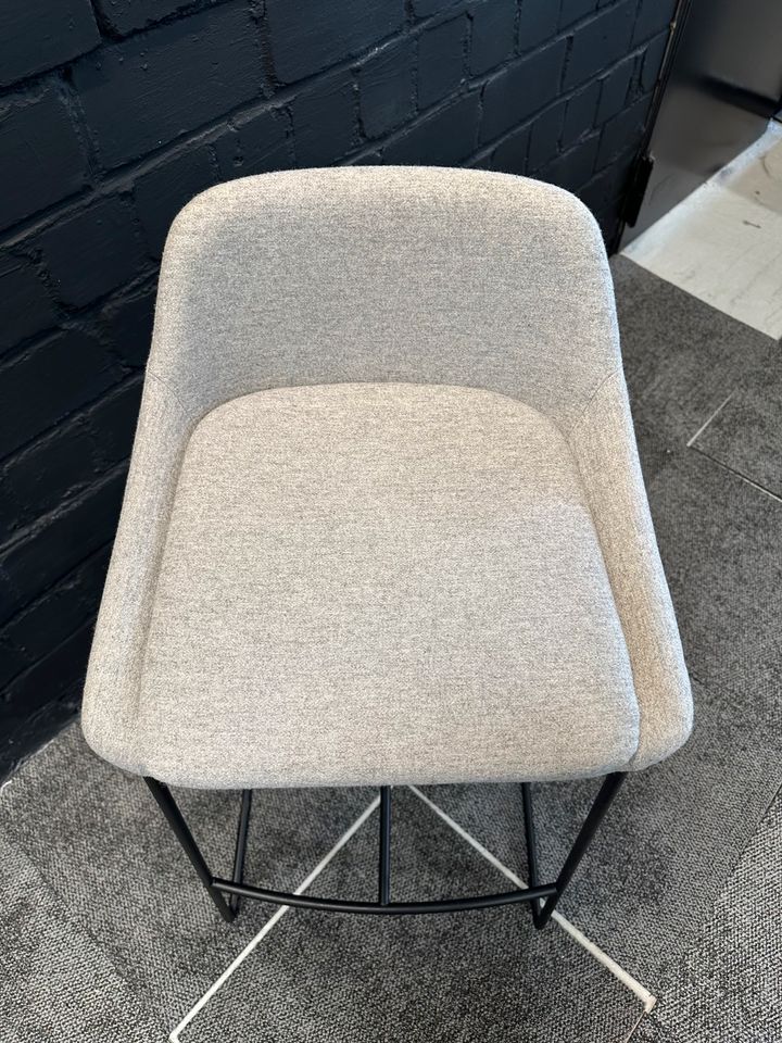 Barhocker Filz Grau