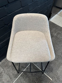 Barhocker Filz Grau
