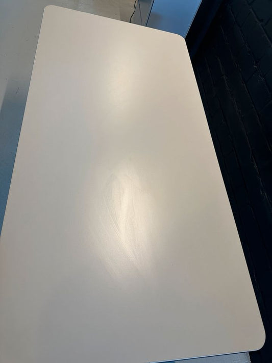 Klapptisch mit Rollen, 160×80 cm, Weiß