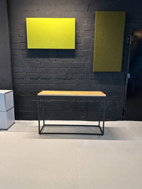 Konsolentisch Holzplatte, Metallgestell