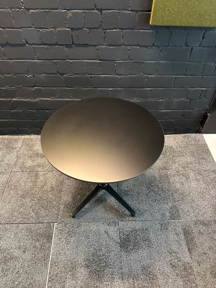 Bistro Tisch Schwarz, Ø 80 cm