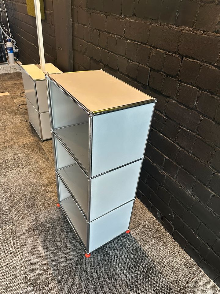 Sideboard Mattsilber, 3 offene Fächer