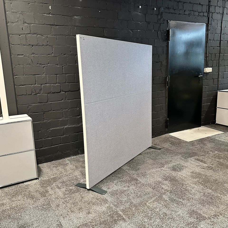 Filz-Pinnwand / Trennwand Grau, 160×160 cm