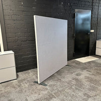 Filz-Pinnwand / Trennwand Grau, 160×160 cm
