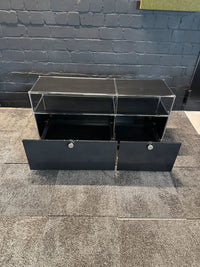 Sideboard Schwarz, 127×59 cm