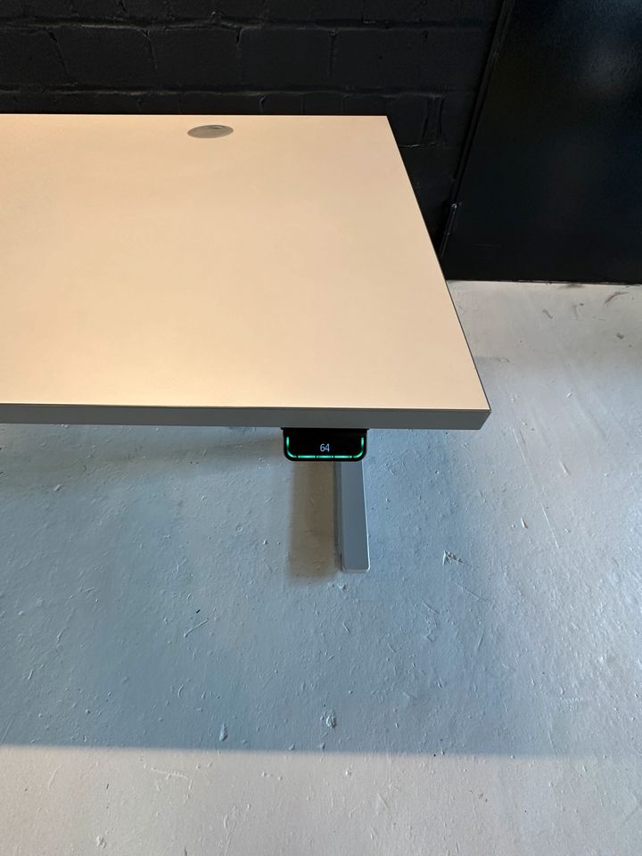 E-Tisch, 160×80 cm, Lichtgrau