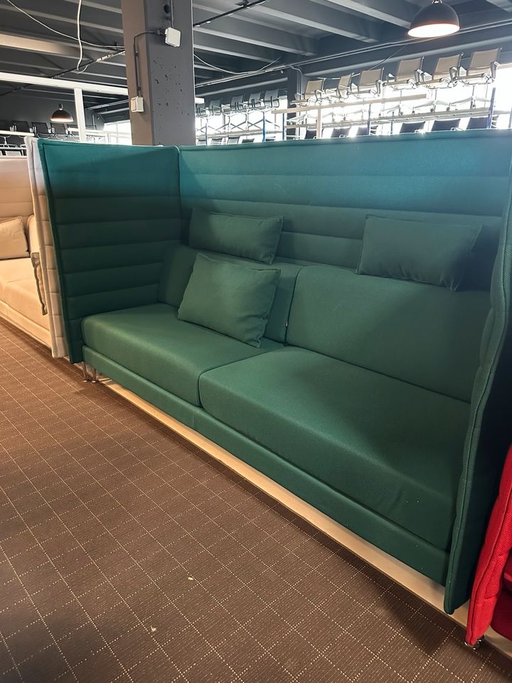 Vitra Alcove 3-Sitzer Highback Sofa Chrom