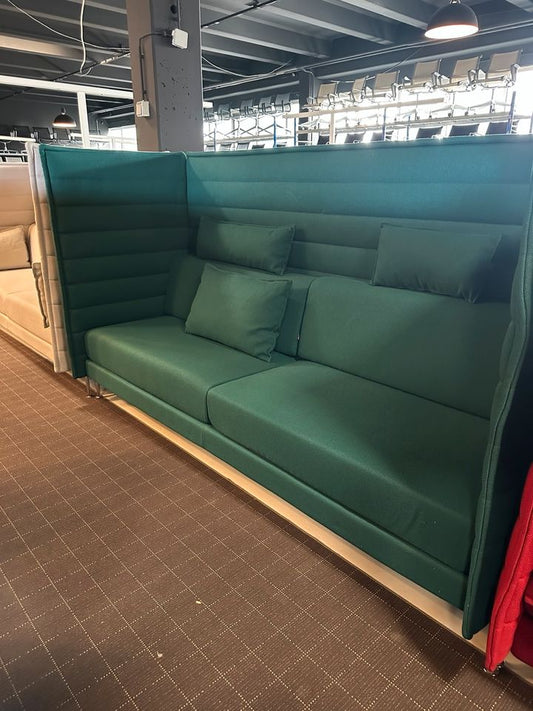 Vitra Alcove 3-Sitzer Highback Sofa Chrom
