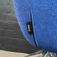 Febrü Loungesessel, Blau/Hellgrau