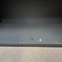 Sideboard abschließbar, Anthrazit mit Eiche-Dekor Deckplatte
