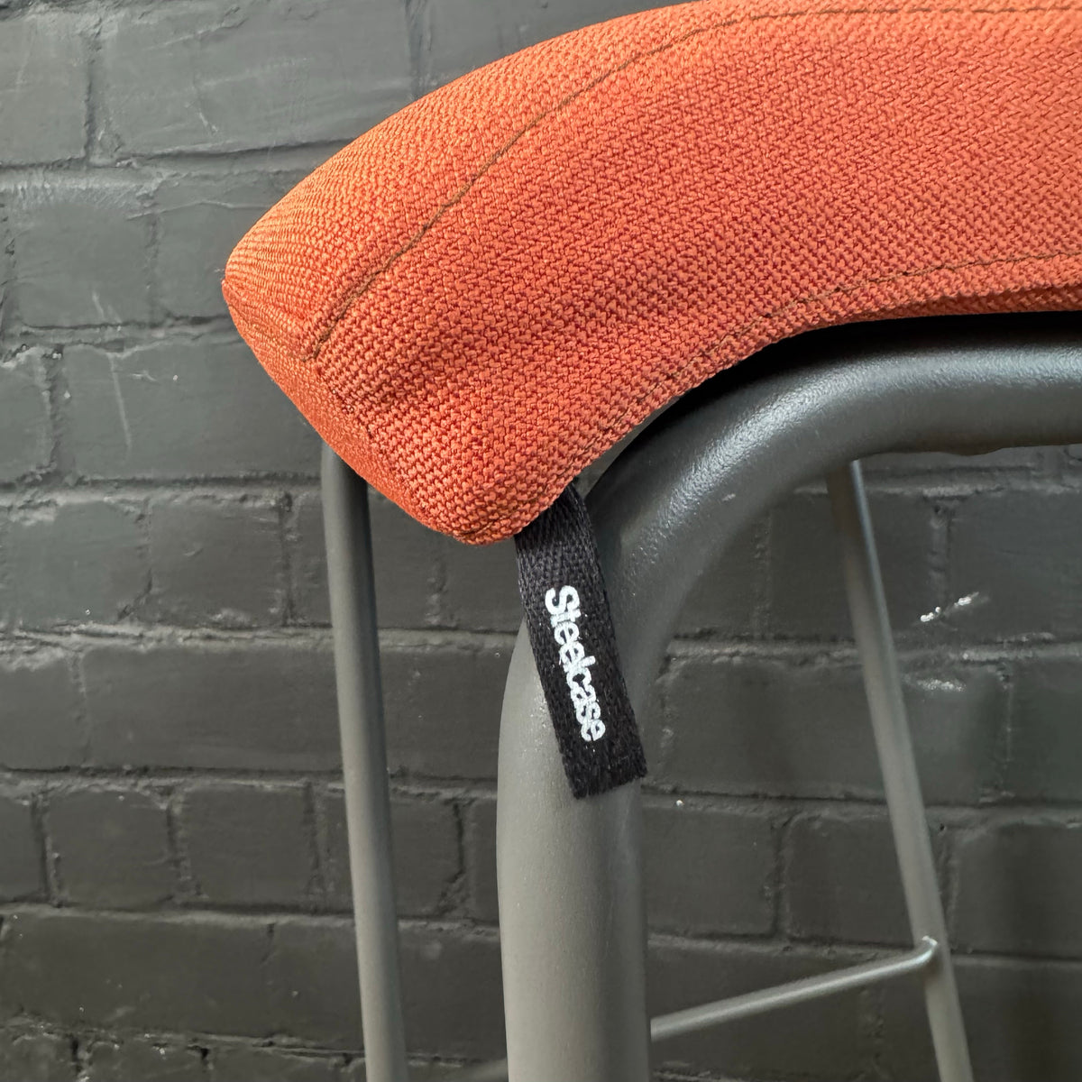 Steelcase Barhocker, Orange