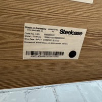 Steelcase Tisch auf Rollen, 120×60 cm, Kiefer-Dekor