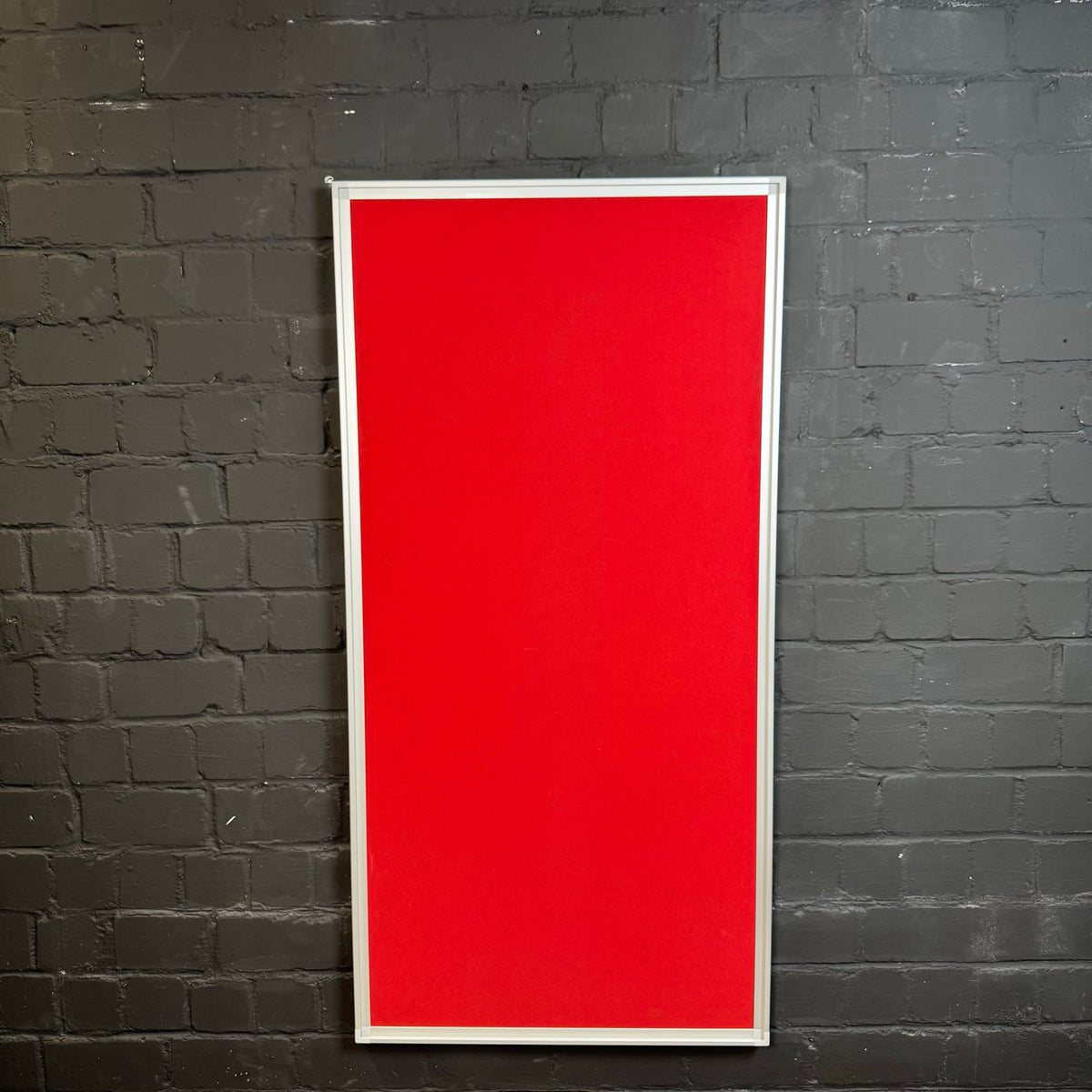 Trennwand Element Stoff, Rot mit Alurahmen