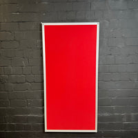 Trennwand Element Stoff, Rot mit Alurahmen